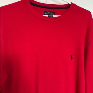 Polo Ralph Lauren Red Waffle
Knit Long sleeve Tee L